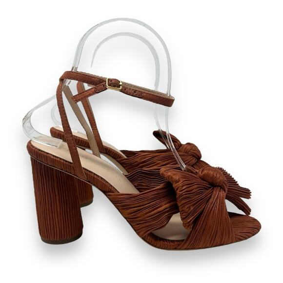 Loeffler Randall Camellia Knotted Sandal Terracotta Orange Bronze 6.5 Women’s - Picture 2 of 12